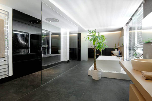 modern Haus Madrid badezimmer