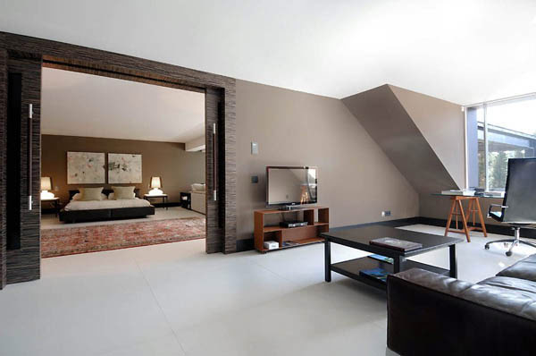 modern Haus Madrid schlafzimmer wohnzimmer