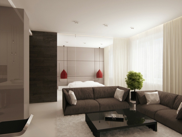 prächtig modern Wohnzimmer Design grau couch tisch leuchter