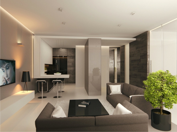 prächtig modern Wohnzimmer Design grau couch tisch