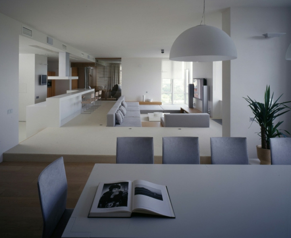 prächtige moderne Wohnzimmer Designs leuchter weiß couch stuhl