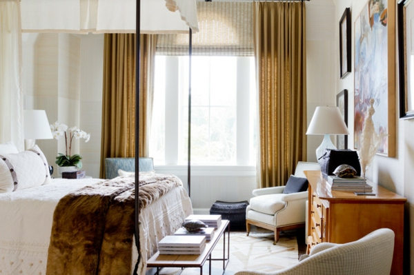 sommerliche Fantasie Design Musterhaus schlafzimmer bett sofa