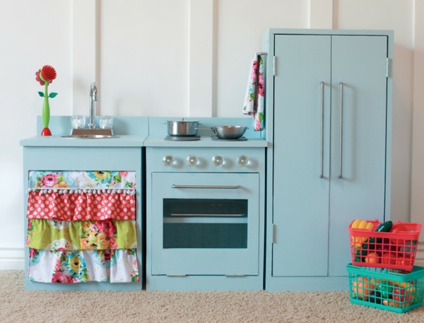tolle Hausprojekte blau schrank küche