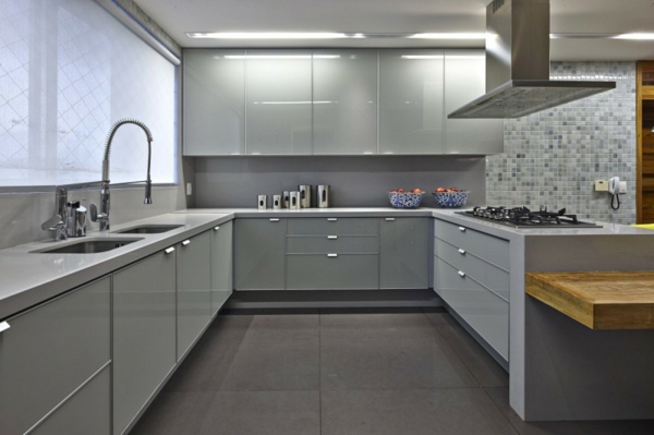 tolles Interior Apartment spüle küche grau