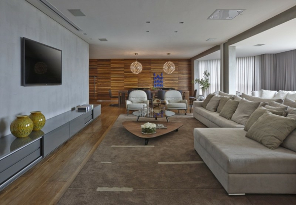tolles Interior Apartment wohnzimmer couch tisch