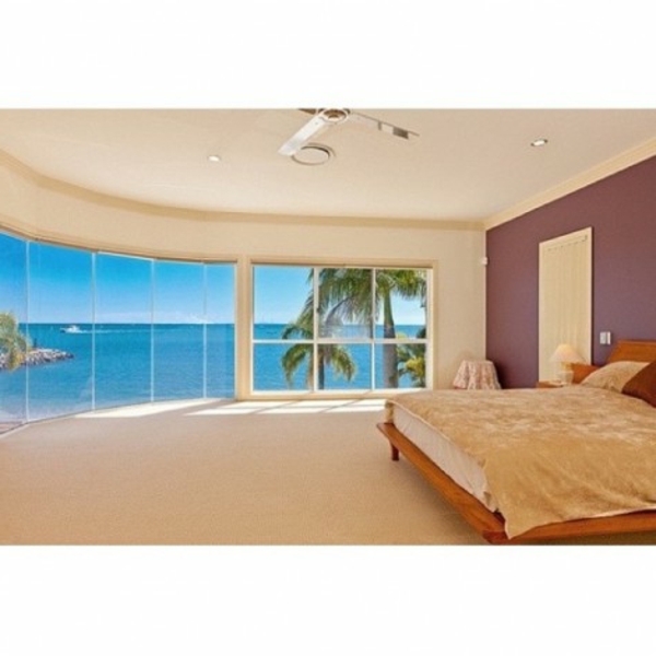 wunderschön Schlafzimmer Aussicht Strand palmen meer