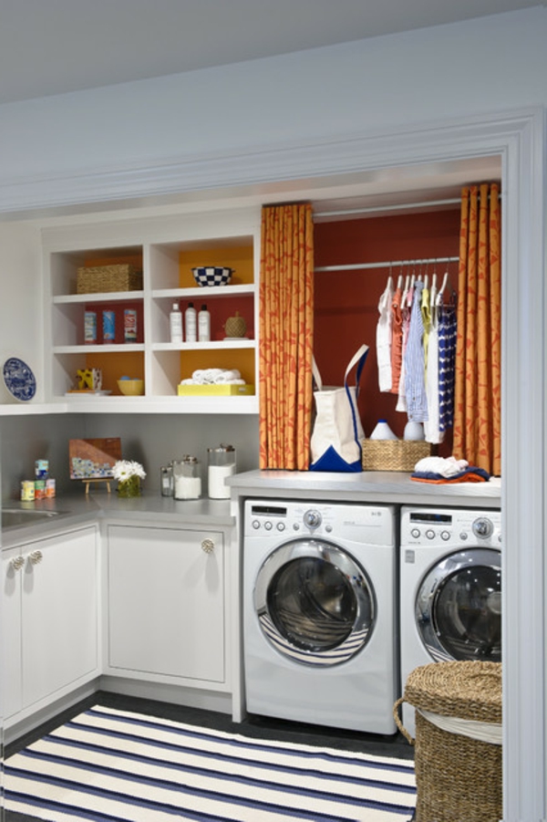 zeitgenössische   smart Wäschereiräume waschmaschine küche kleider
