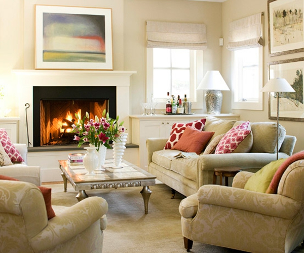 Auswahl der Farbe wohnzimmer sofa couch kamin kaffeetisch