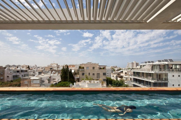 Haus Tel Aviv decke schwimmbecken