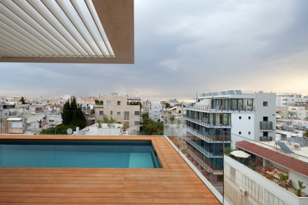 Haus in Tel Aviv aussicht schwimmbecken