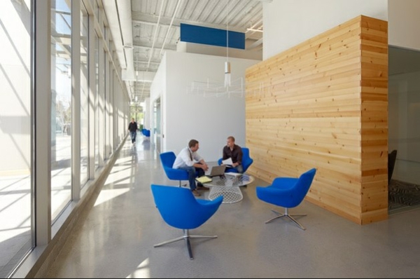 Inspirierend Büro blau stuhl holz