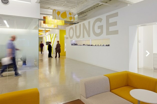 Inspirierend Büro gelb couch