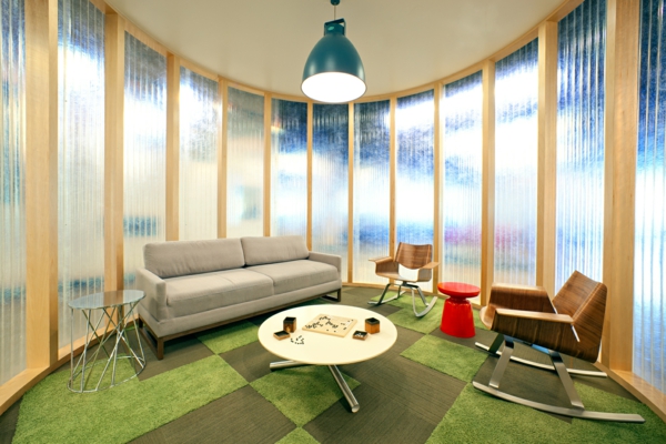 Inspirierend Büro grün teppich couch