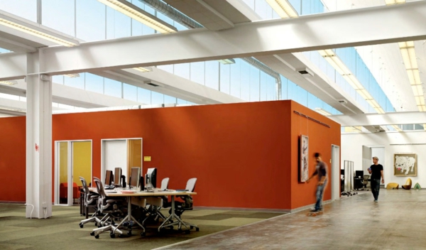 Inspirierend Büro orange wand tisch