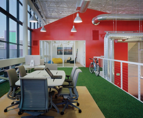 Inspirierend Büro rot wand tisch stuhl