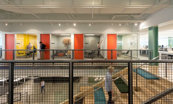 Inspirierend Büro treppe orange