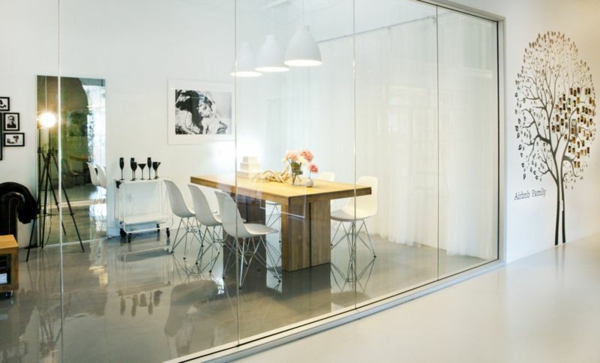 Inspirierende Büros Silicon Valley glaswand schreibtisch stuhl