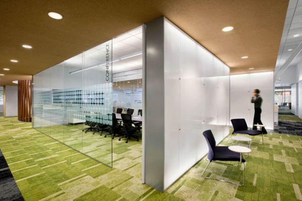 Inspirierende Büros grün boden