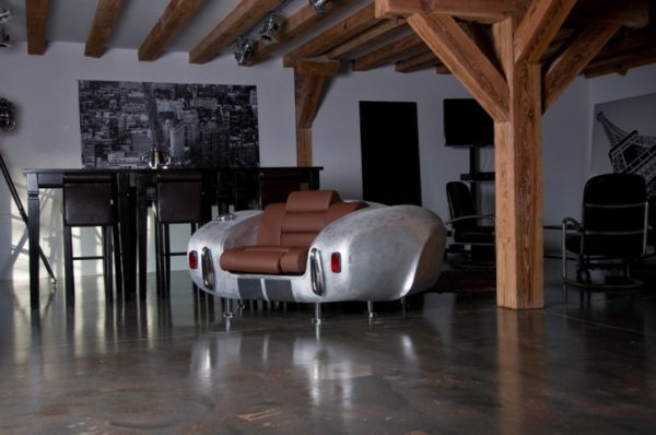 Sammlung von Möbeln sofa leder