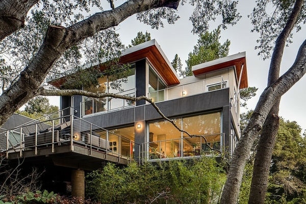 cooles Haus Kalifornien architektur wald