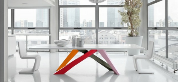 erstaunlich Möbeldesigns esstisch stuhl weiß rot