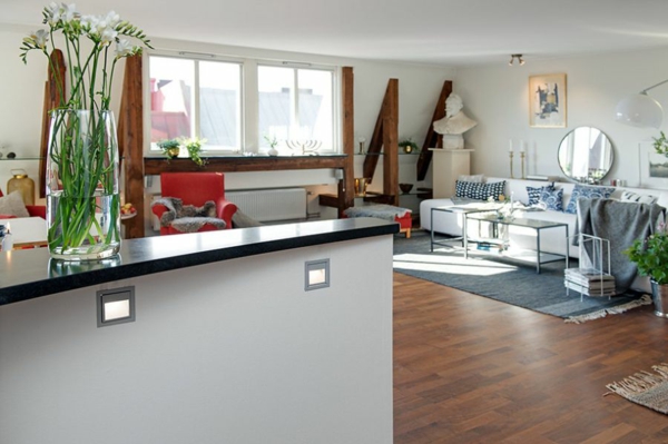 Apartment skandinavischen Stil wohnzimmer