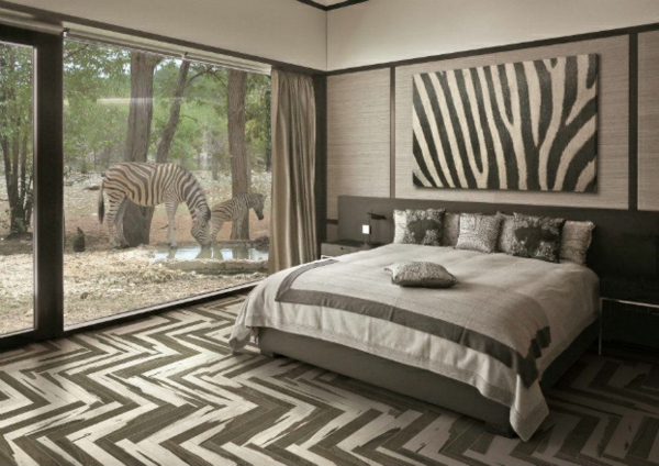 Cool Tierabdrucke teppich bett bild zebra