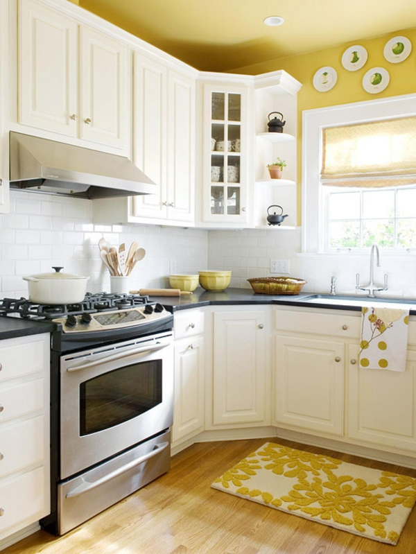 tolle interior Farben weiß kochherd schrank küche