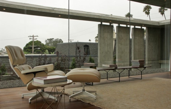 Luxuriöse Residenz Kalifornien weiß stuhl tisch