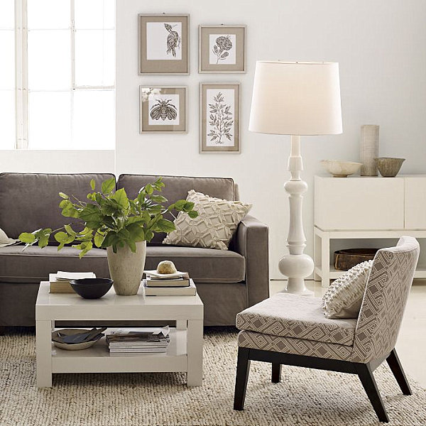 Modern toll Lampen grau couch stuhl tisch weiß bild