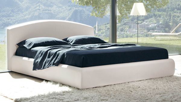 Moderne Betten schwarz bettwäsche weiß