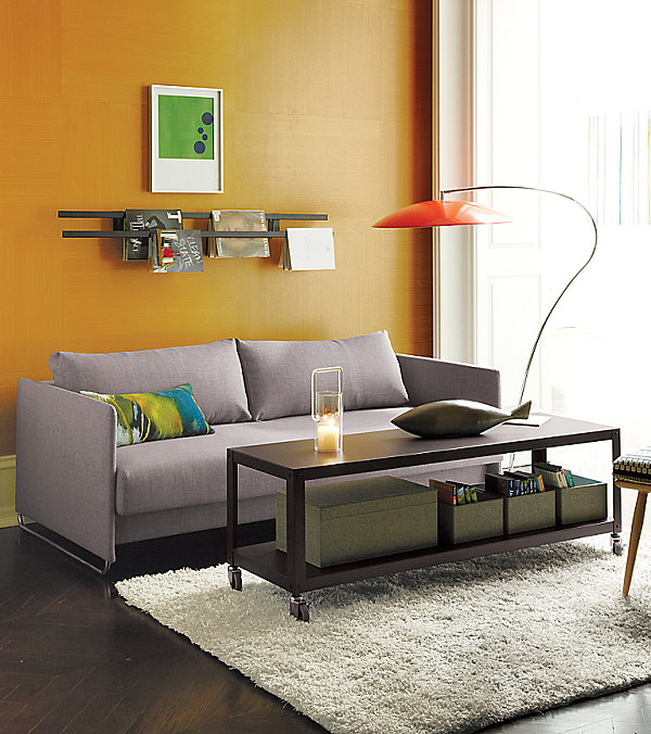 Moderne tolle Lampen grau couch tisch regale
