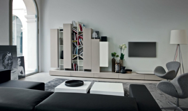 Wohnzimmer Design Ideen schrank couch stuhl lampe