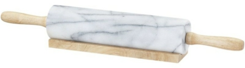 ausgefallene möbel marmor teigrolle küche holz