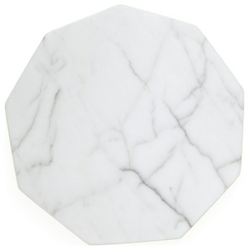 ausgefallene möbel marmor weiß untersetzer geometrisch