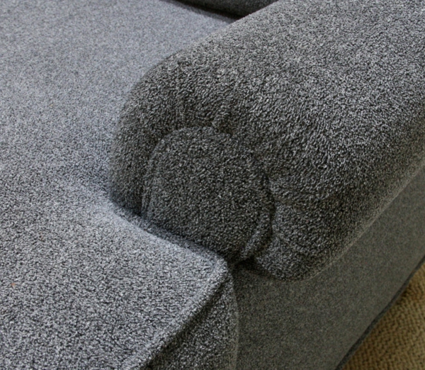gute Polsterung grau sofa