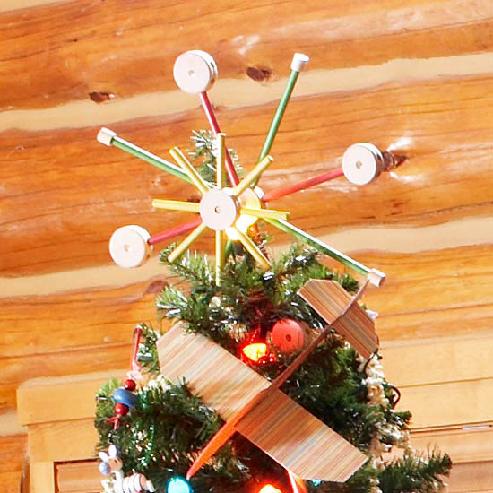 weihnachtsbaum deko christbaumspitze spielzeugbunt