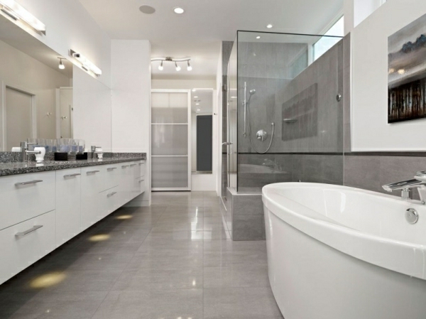Moderne Badezimmer Designs wanne schubladen