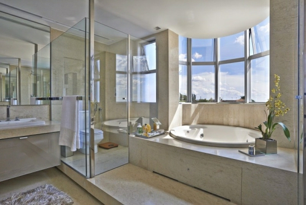 Moderne Badezimmer Designs waschbecken dusche