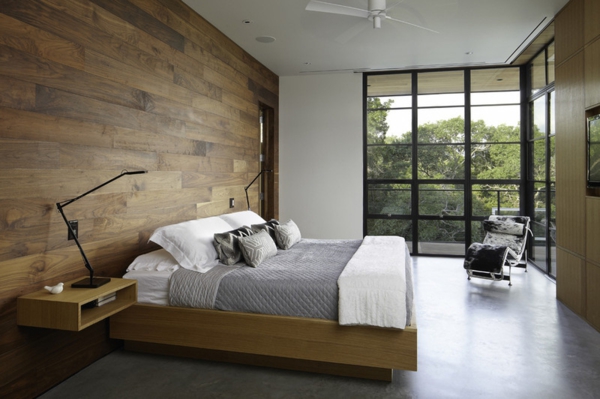 Verschönern Sie Ihre Wände Holz bett nachttisch