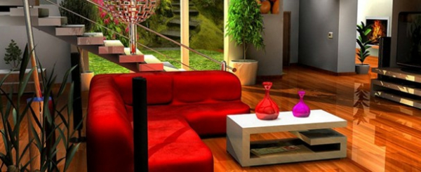 beeindruckende Wohnzimmer Dekoration rot couch tisch