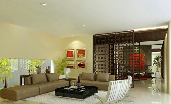 beeindruckende Wohnzimmer Dekoration trennwand couch tisch