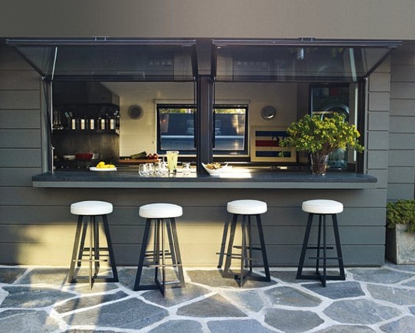 coole stilvolle Küche Designs barhocker kücheninsel terrasse