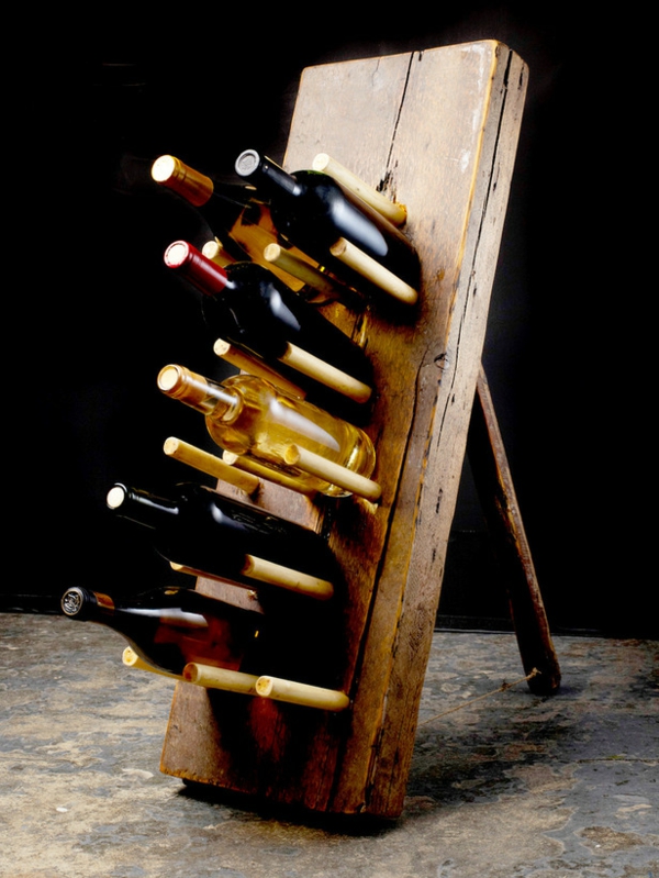 kreative handgemachte Wein Regale holz flaschen