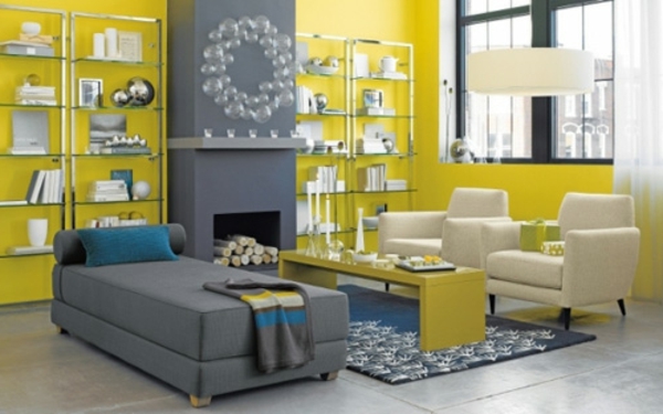 modern Weihnachtsdekorationen gelb couch sofa