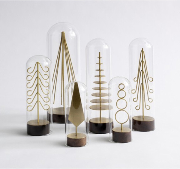 moderne Weihnachtsdekorationen glaskuppel