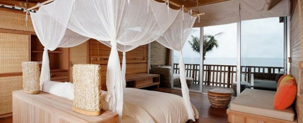 romantisch Schlafzimmer Designs baldachin bett couch