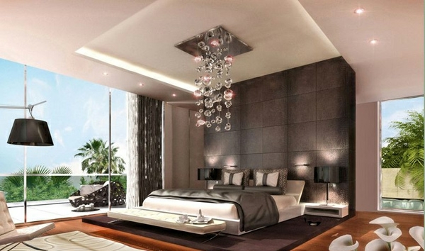romantisch Schlafzimmer Designs leuchter bett tropisch