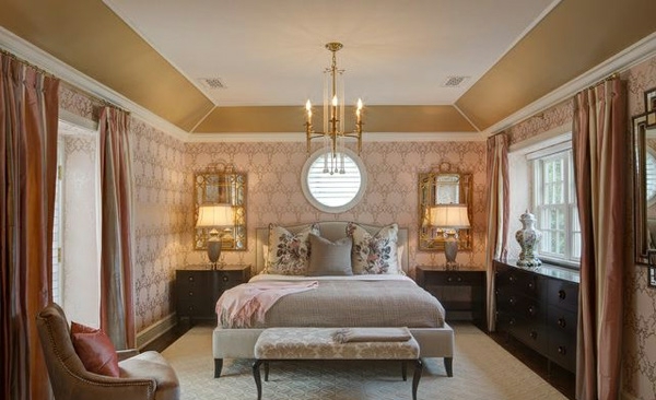 romantische Schlafzimmer Designs bett bettbank leuchter