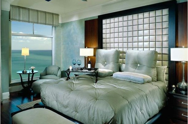 romantische Schlafzimmer Designs bett bettkopfteil